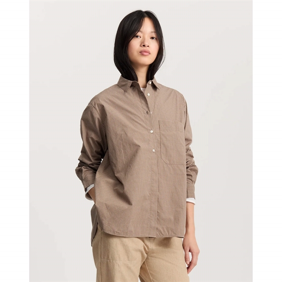 Aiayu Lynette Shirt Check, Mix Fossil